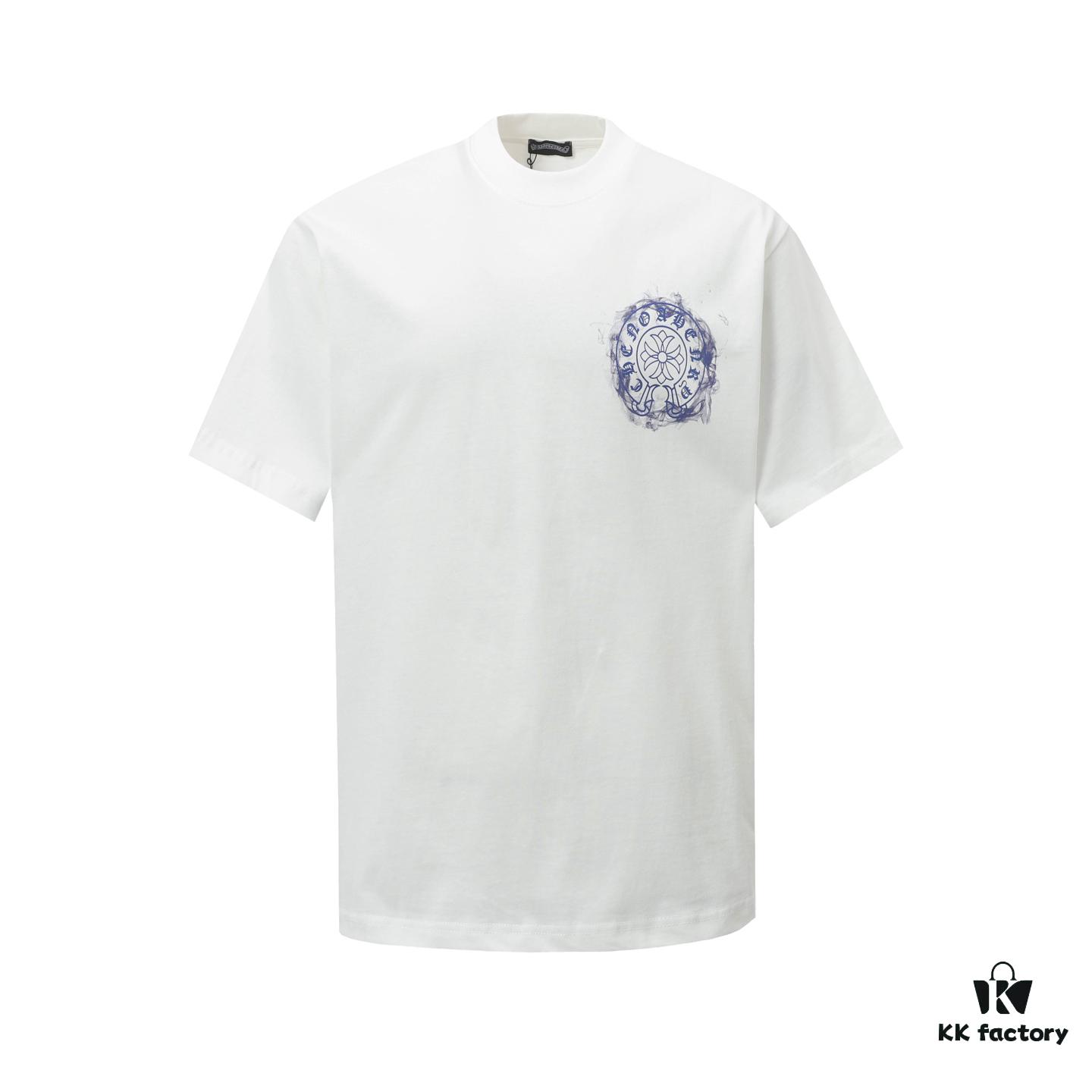 CH/Chrome Hearts 25SS Front and Back Logo Print Crew Neck Short Sleeve T-Shirt