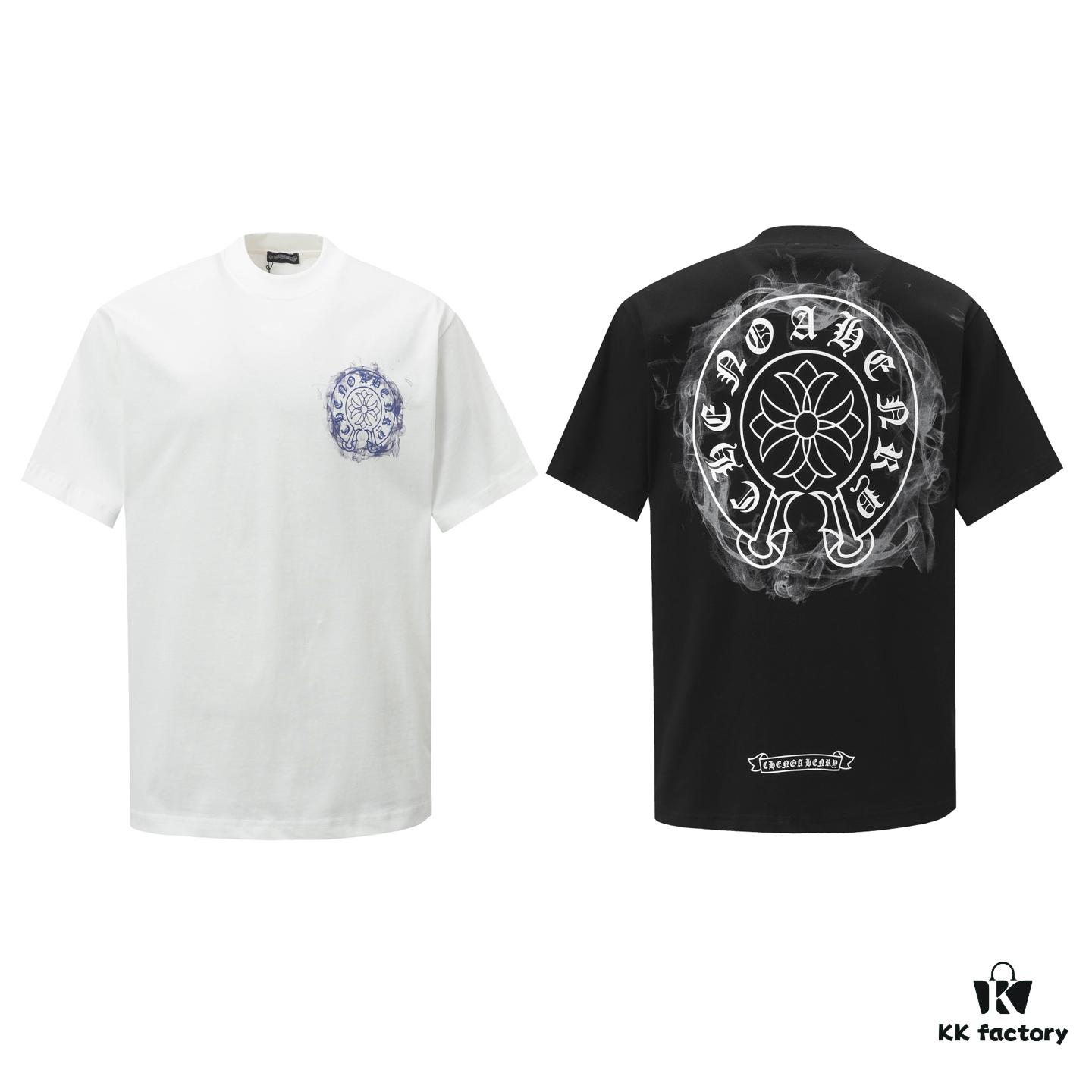 CH/Chrome Hearts 25SS Front and Back Logo Print Crew Neck Short Sleeve T-Shirt