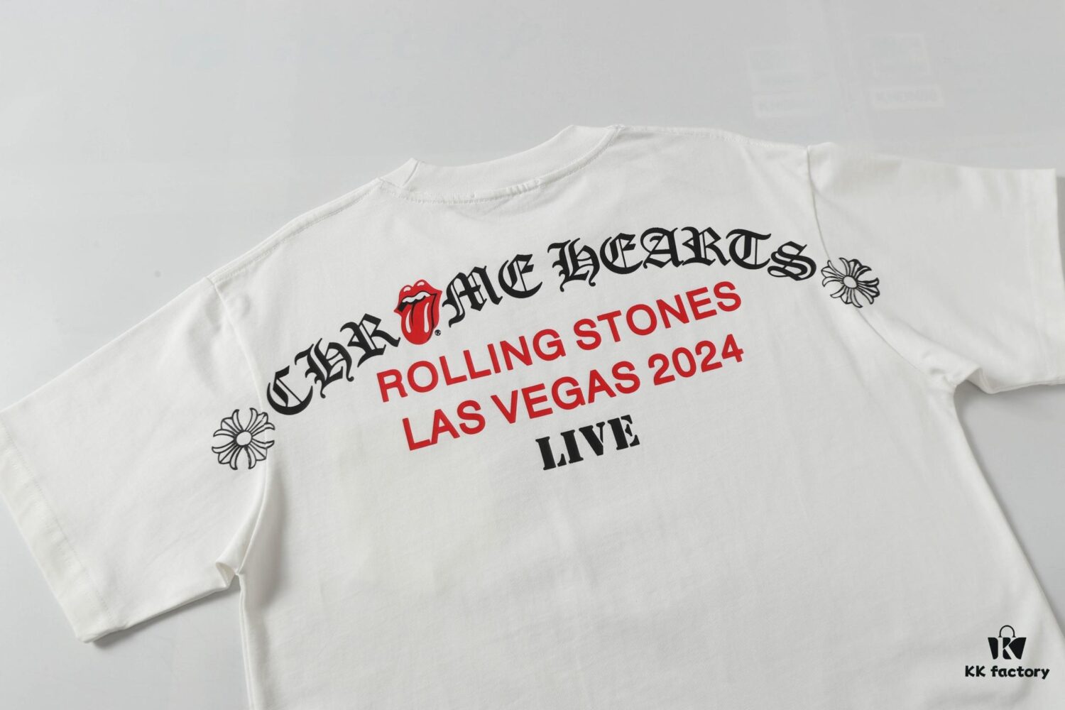 Chrome Hearts Sanskrit Print Letter Short Sleeve T-Shirt