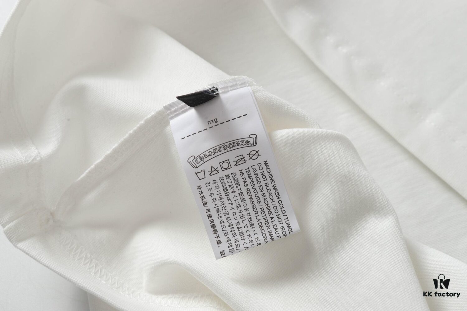 Chrome Hearts Sanskrit Print Letter Short Sleeve T-Shirt