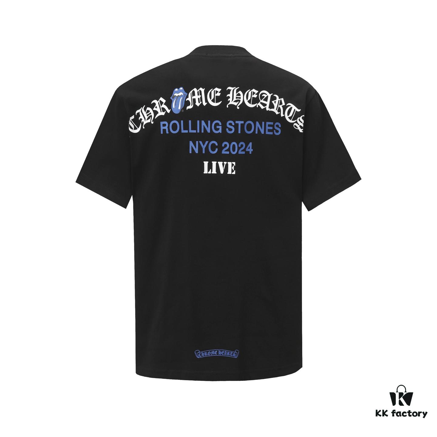 Chrome Hearts Sanskrit Print Letter Short Sleeve T-Shirt