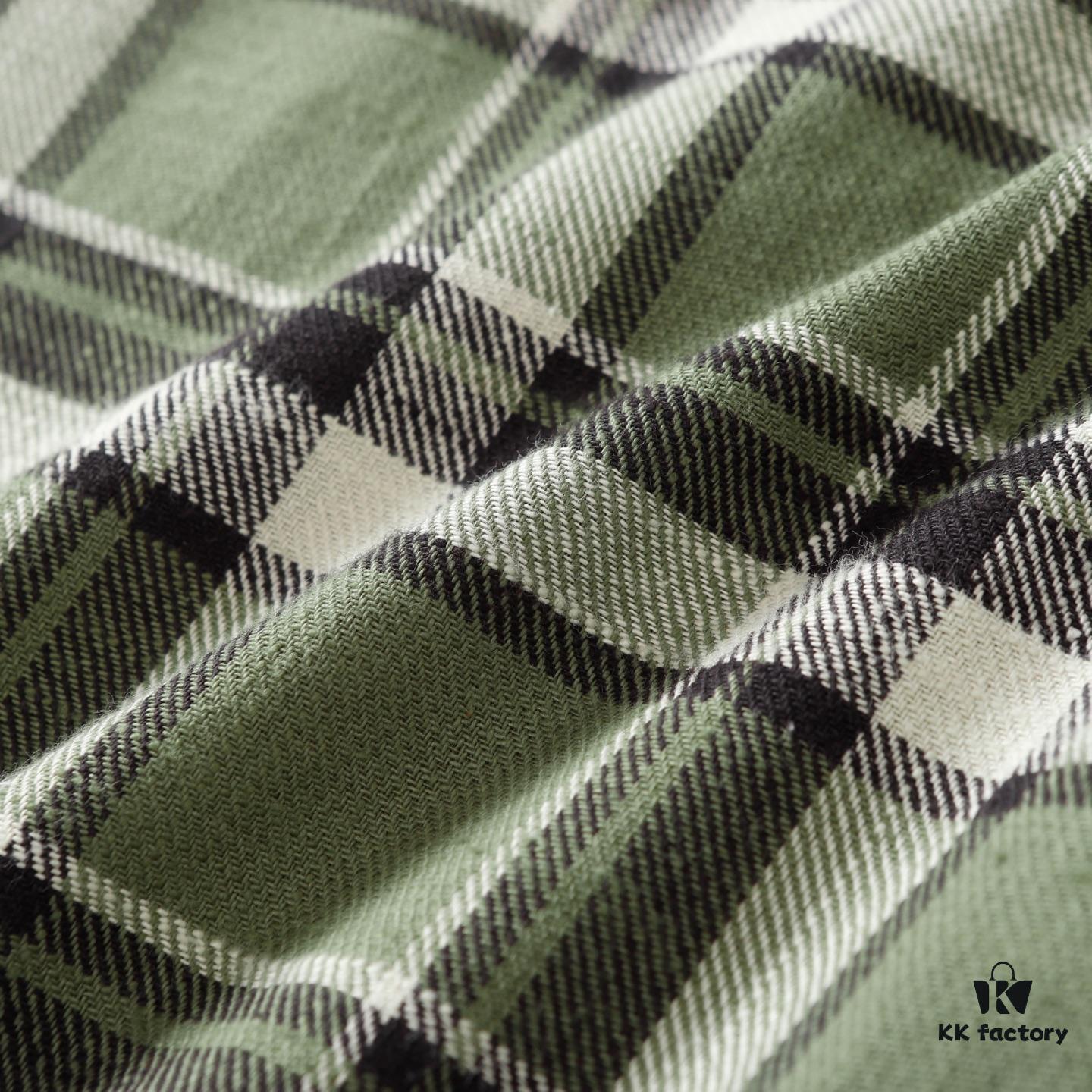 Chrome Hearts 24FW New Striped Plaid Patchwork Button Silver Accented Cardigan Shirt