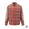 24FW Chrome Hearts New Striped Plaid Patchwork Silver Button Cardigan Shirt
