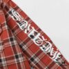 24FW Chrome Hearts New Striped Plaid Patchwork Silver Button Cardigan Shirt