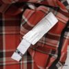 24FW Chrome Hearts New Striped Plaid Patchwork Silver Button Cardigan Shirt