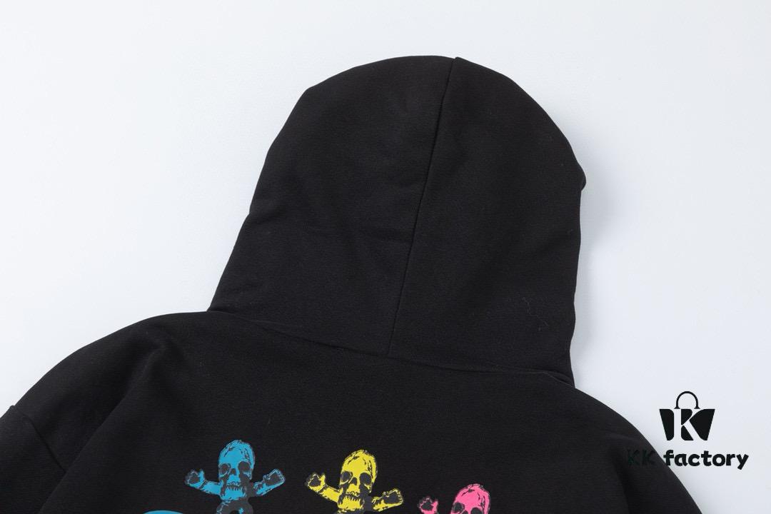 Chrome Hearts Foti Limited Edition Colorful Print Zip-up Hoodie Jacket