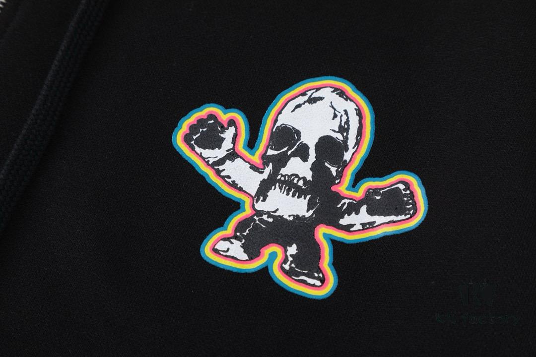 Chrome Hearts Foti Limited Edition Colorful Print Zip-up Hoodie Jacket