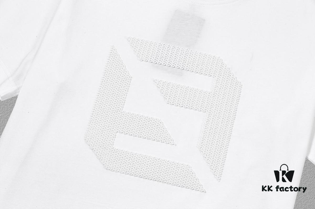 CH Chrome Hearts 2025FW Short Sleeve T-Shirt with Arch Bridge Embroidery and Hollow Stitch, Premium 26s Double Yarn 300g Fabric, Heavyweight Material, Custom Rib Knit with Matching Dye, Full Triple Labels, Unisex Design