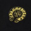 CH Chrome Hearts 2025FW Short Sleeve T-Shirt with Arch Bridge Embroidery and Hollow-Out Design, Premium 26s Double-Yarn 300g Fabric, Heavyweight Material, Custom Spandex Ribbing Dyed in Same Dye Batch, Complete Three-Label Set, Unisex Style