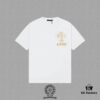 CH Chrome Hearts 2025FW Short Sleeve T-Shirt with Applique Embroidery, Premium 26s Double Yarn 300g Fabric, Heavyweight Material, Custom Stretch Ribbing Dyed in Same Dye Batch, Complete Three-Label Set, Unisex Design