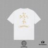 CH Chrome Hearts 2025FW Short Sleeve T-Shirt with Applique Embroidery, Premium 26s Double Yarn 300g Fabric, Heavyweight Material, Custom Stretch Ribbing Dyed in Same Dye Batch, Complete Three-Label Set, Unisex Design