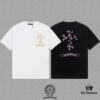 CH Chrome Hearts 2025FW Short Sleeve T-Shirt with Applique Embroidery, Premium 26s Double Yarn 300g Fabric, Heavyweight Material, Custom Stretch Ribbing Dyed in Same Dye Batch, Complete Three-Label Set, Unisex Design