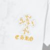 CH Chrome Hearts 2025FW Short Sleeve T-Shirt with Applique Embroidery, Premium 26s Double Yarn 300g Fabric, Heavyweight Material, Custom Stretch Ribbing Dyed in Same Dye Batch, Complete Three-Label Set, Unisex Design