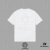 CH Chrome Hearts 2025FW Short Sleeve T-Shirt with Arch Bridge Embroidery, Premium 26s Double Yarn 300g Fabric, Heavyweight Material, Custom Jersey Ribbing Dyed in Same Dye Batch, Three Labels Included, Unisex Design