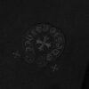 CH Chrome Hearts 2025FW Short Sleeve T-Shirt with Applique Embroidery, Premium 26s Double Yarn 300g Fabric, Heavyweight Material, Custom Lycra Ribbing Dyed in Same Dye Lot, Complete Three Labels, Unisex Design