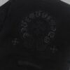 CH Chrome Hearts 2025FW Short Sleeve T-Shirt with Applique Embroidery, Premium 26s Double Yarn 300g Fabric, Heavyweight Material, Custom Lycra Ribbing Dyed in Same Dye Lot, Complete Three Labels, Unisex Design