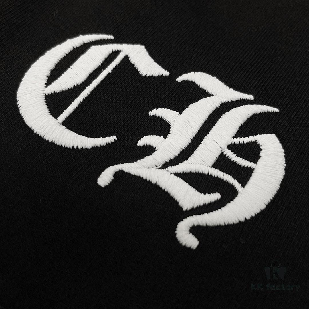 CH Crocodile Heart 25SS Early Spring New Arrival Sanskrit Print Embroidery Logo Round Neck T-Shirt, Unisex