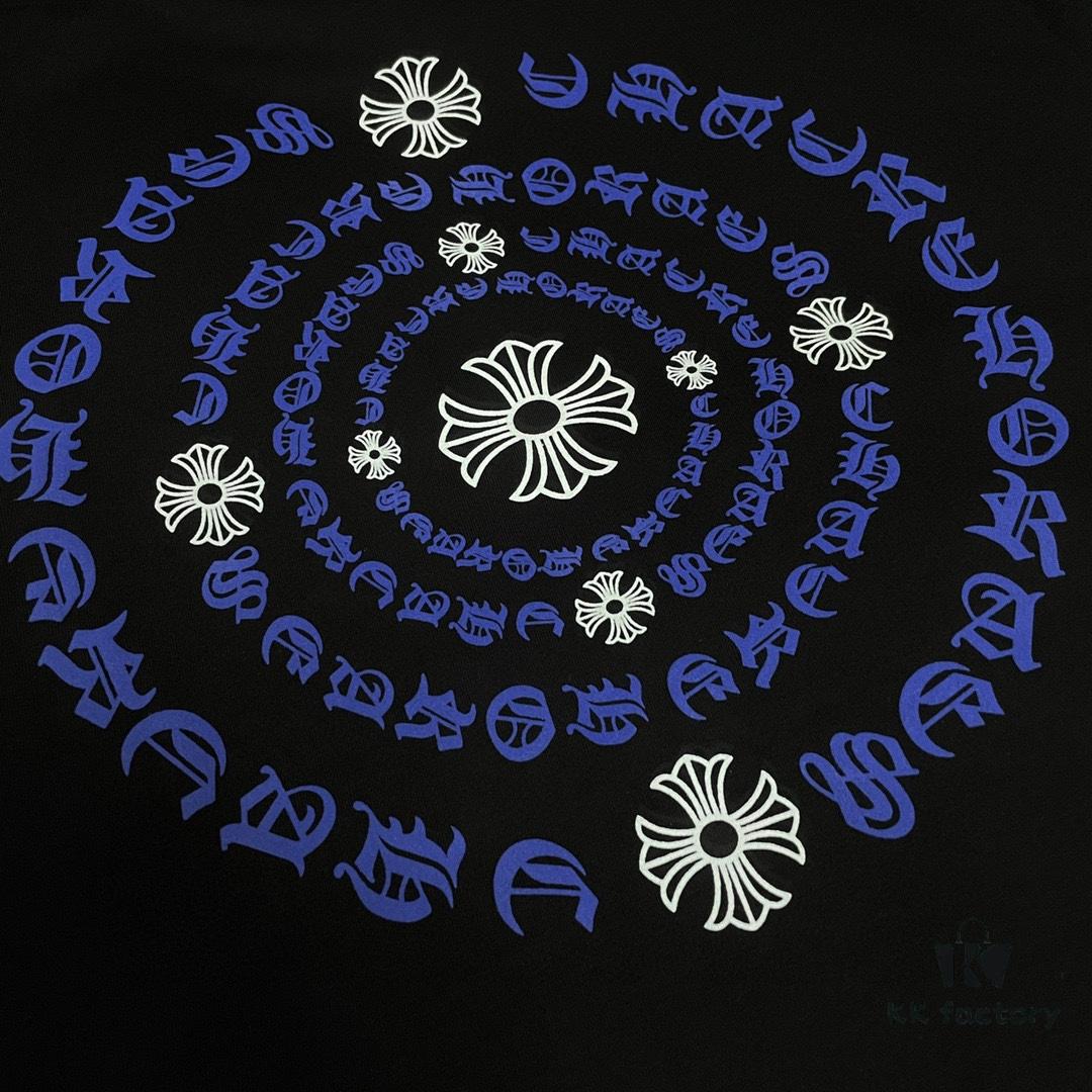 CH Crocodile Heart 25SS Early Spring New Arrival Sanskrit Print Embroidery Logo Round Neck T-Shirt, Unisex