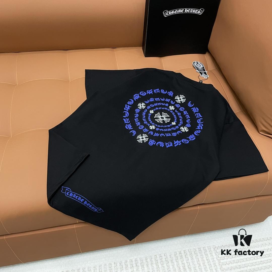 CH Crocodile Heart 25SS Spring Collection Sanskrit Embroidery Logo Heavyweight Washed Short Sleeve Round Neck T-Shirt Unisex