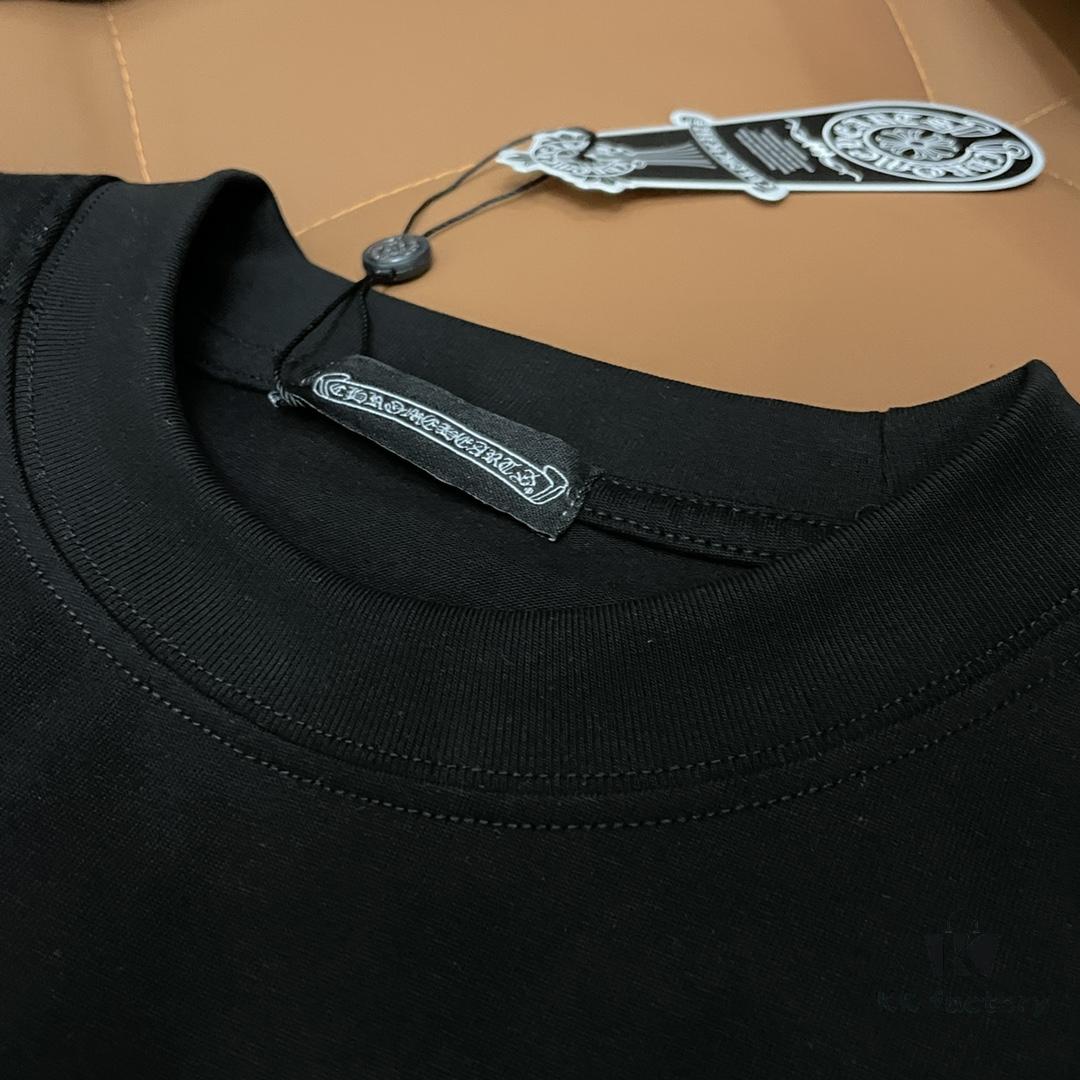 CH Crocodile Heart 25SS Spring Collection Sanskrit Embroidery Logo Heavyweight Washed Short Sleeve Round Neck T-Shirt Unisex