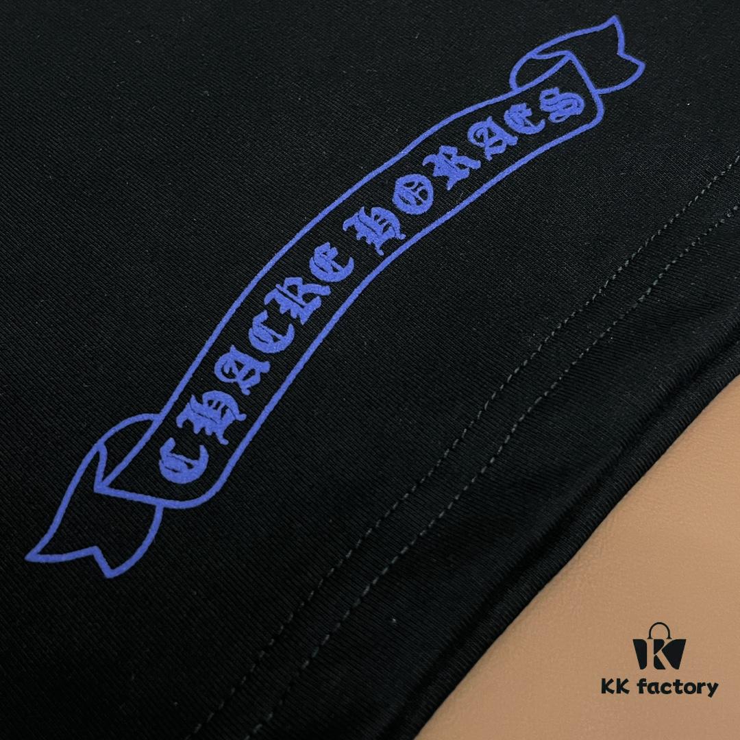 CH Crocodile Heart 25SS Spring Collection Sanskrit Embroidery Logo Heavyweight Washed Short Sleeve Round Neck T-Shirt Unisex