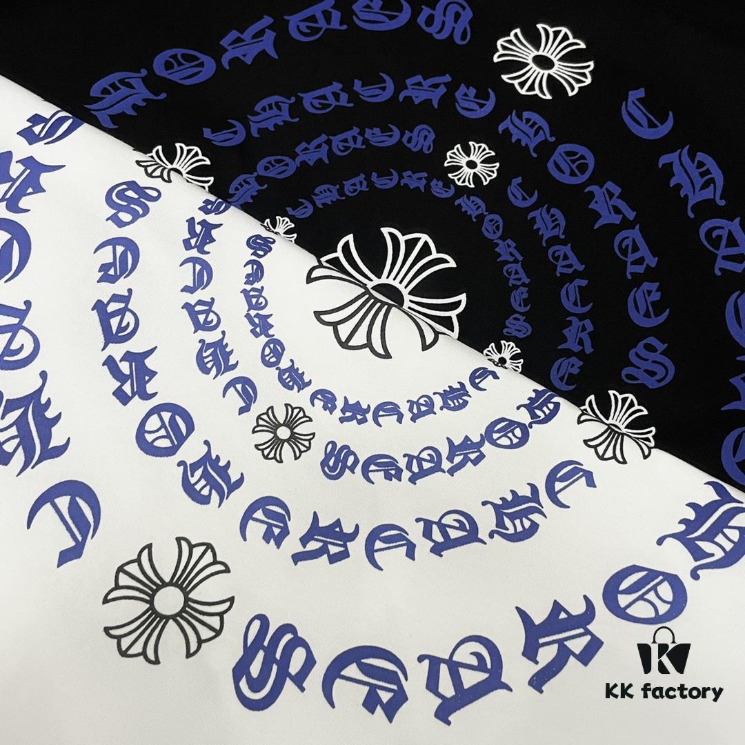 CH Crocodile Heart 25SS Spring Collection Sanskrit Embroidery Logo Heavyweight Washed Short Sleeve Round Neck T-Shirt Unisex