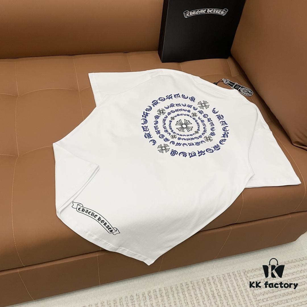 CH Crocodile 25SS Early Spring New Arrival Sanskrit Print Embroidery Logo Heavyweight Washed Short Sleeve Round Neck T-Shirt Unisex