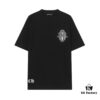 CH Crooked Heart 25SS Spring Collection Sanskrit 3D Embroidered Logo Heavyweight Washed Short Sleeve Round Neck T-Shirt Unisex