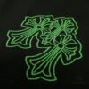 CH Crocodile Heart Graffiti Embroidery Sanskrit Logo Heavyweight 320g Pure Cotton Crew Neck T-Shirt Unisex