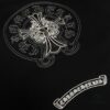 CH - Chrome Hearts Heavyweight Metal Horse Hoof with Sanskrit Embroidery Logo Short Sleeve Crew Neck T-Shirt Unisex