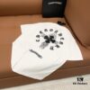 CH➡️ Chrome Hearts Heavyweight Embroidered Logo Short Sleeve Round Neck T-Shirt Unisex