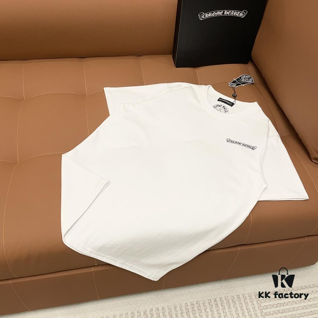 Chrome Hearts Graffiti Logo Short Sleeve Round Neck T-Shirt Unisex