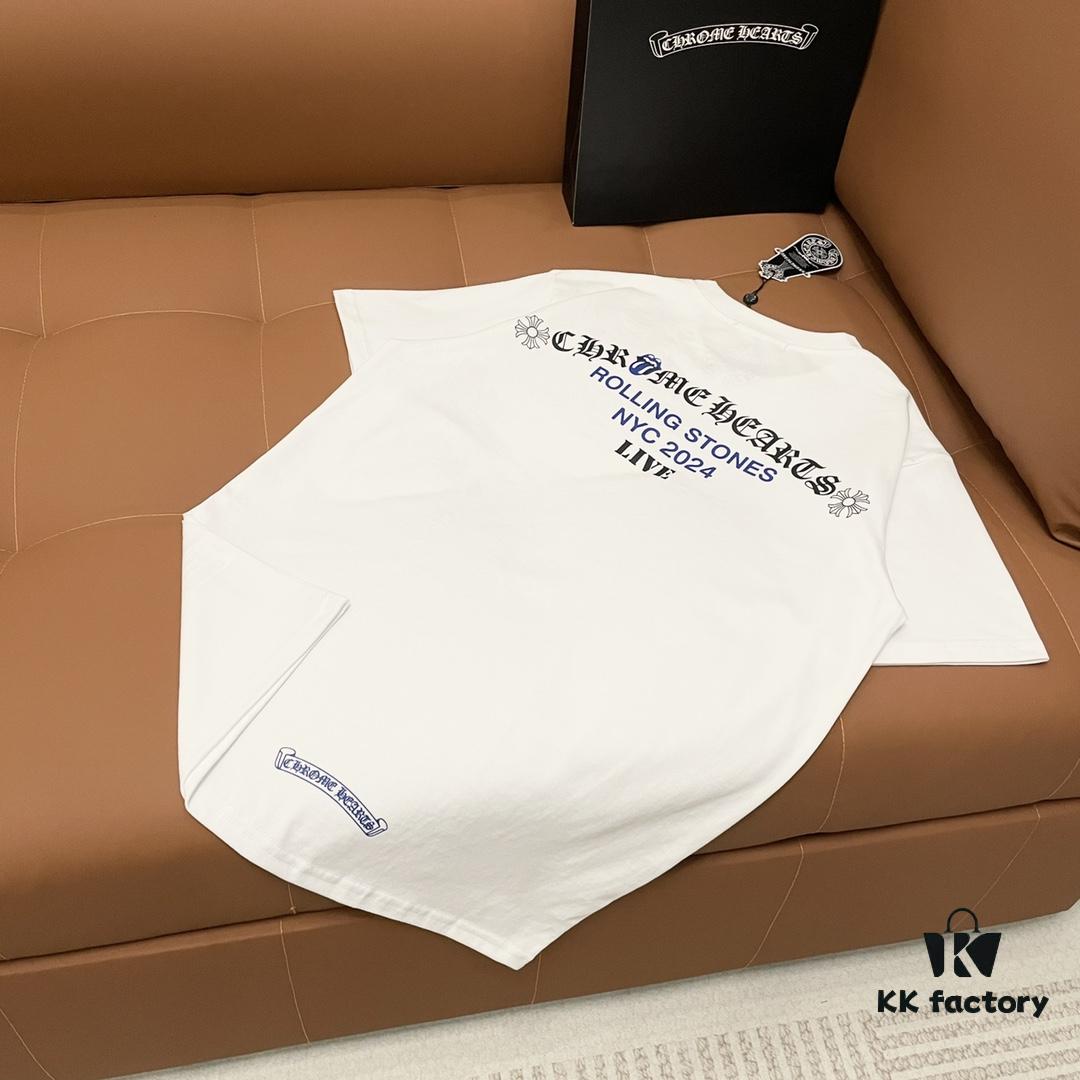 Chrome Hearts Graffiti Logo Short Sleeve Round Neck T-Shirt Unisex