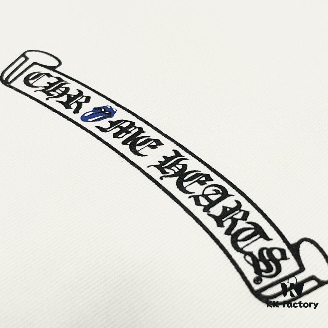 Chrome Hearts Graffiti Logo Short Sleeve Round Neck T-Shirt Unisex