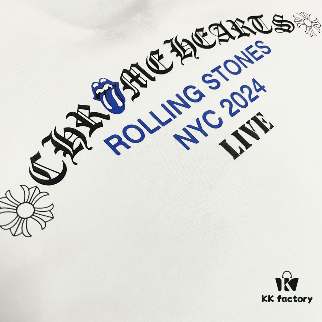 Chrome Hearts Graffiti Logo Short Sleeve Round Neck T-Shirt Unisex