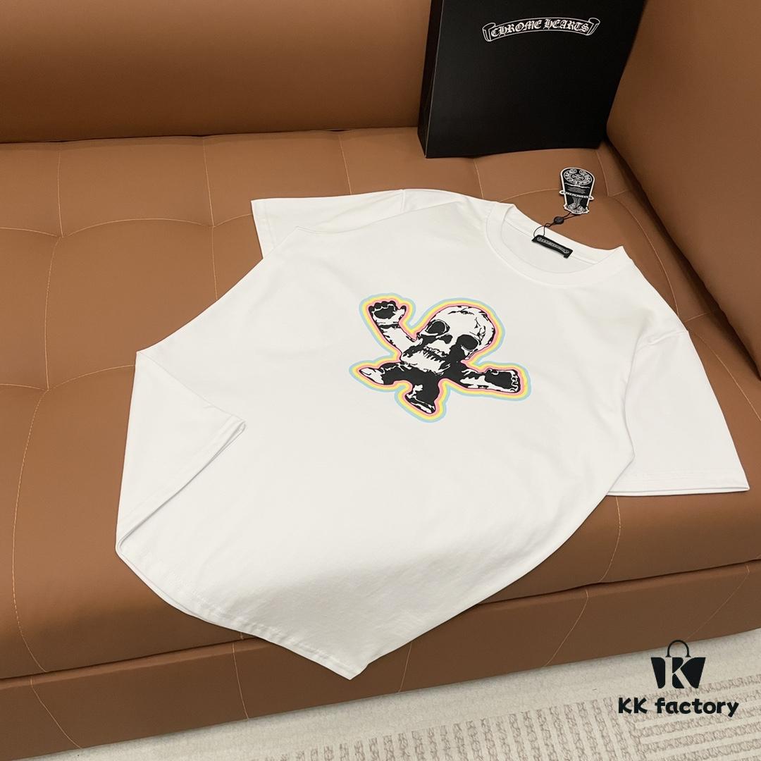 Chrome Hearts Graffiti Logo Short Sleeve Round Neck T-Shirt Unisex