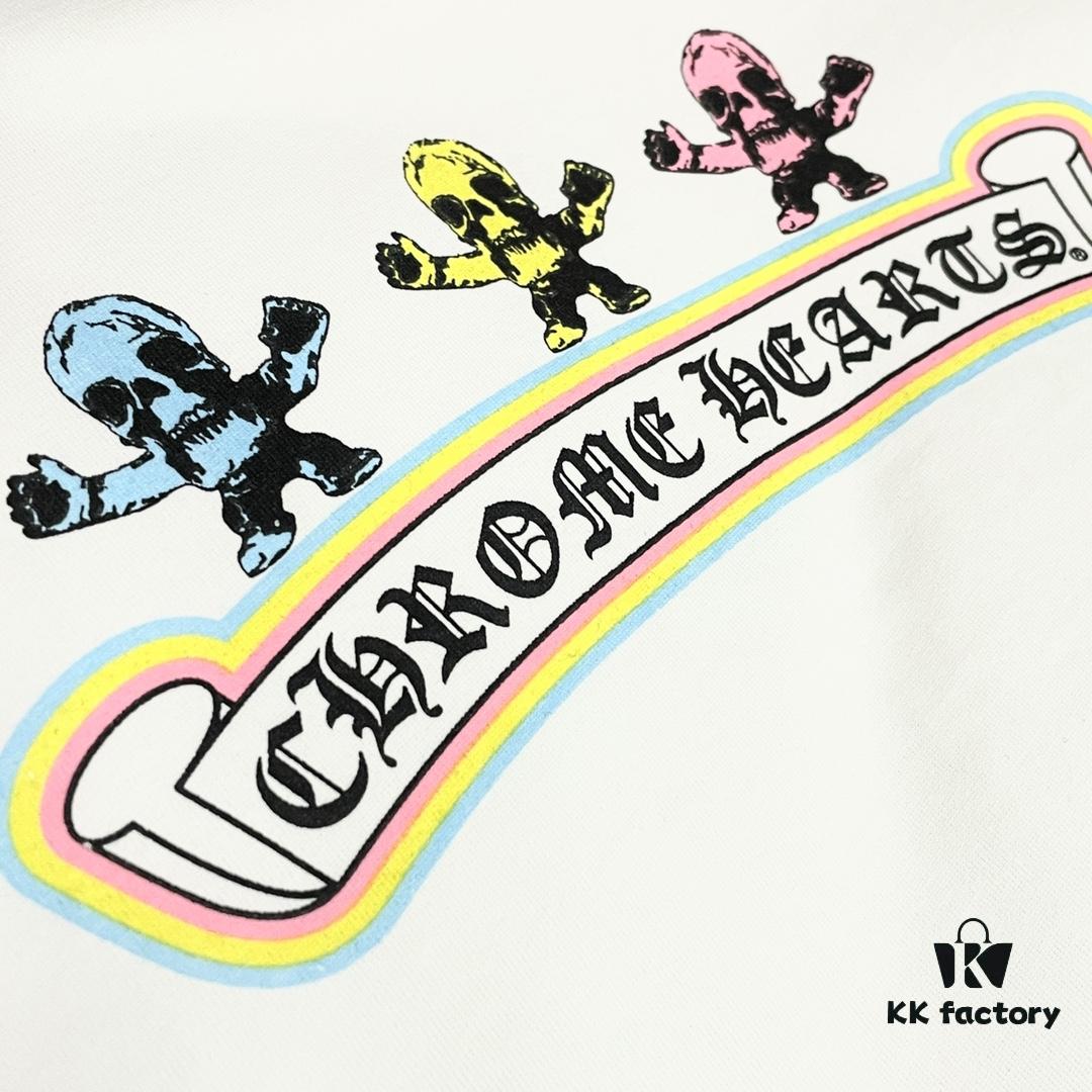 Chrome Hearts Graffiti Logo Short Sleeve Round Neck T-Shirt Unisex