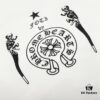 Chrome Hearts Graffiti Logo Short Sleeve Round Neck T-Shirt Unisex
