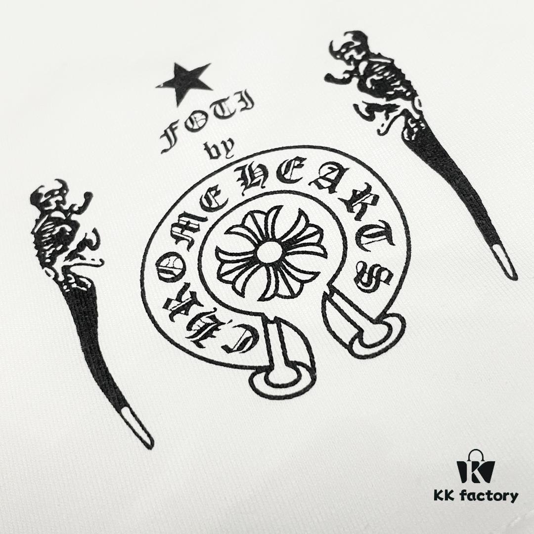 Chrome Hearts Graffiti Logo Short Sleeve Round Neck T-Shirt Unisex