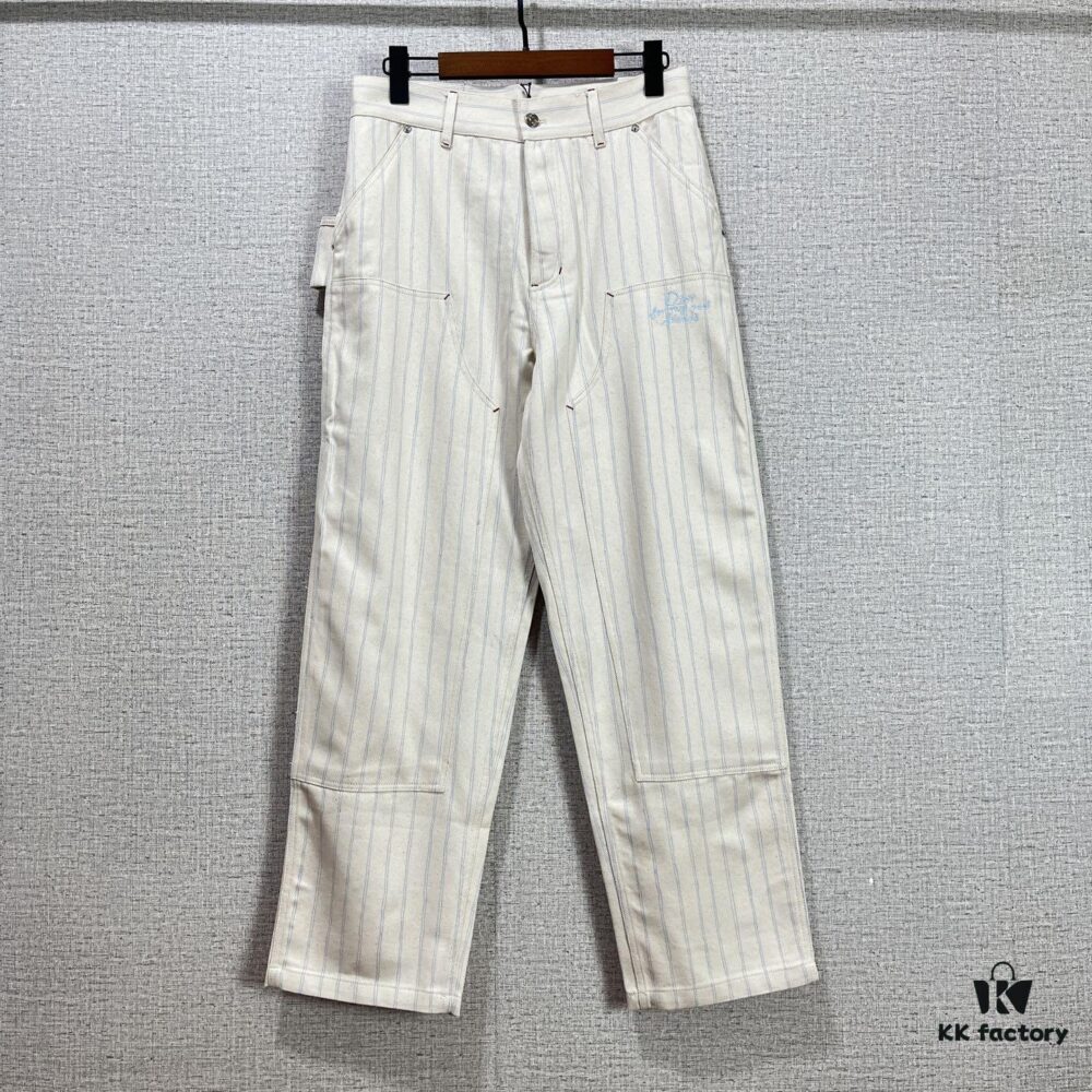 Christian Dior 25SS Spring New Arrival Canvas Striped Trousers