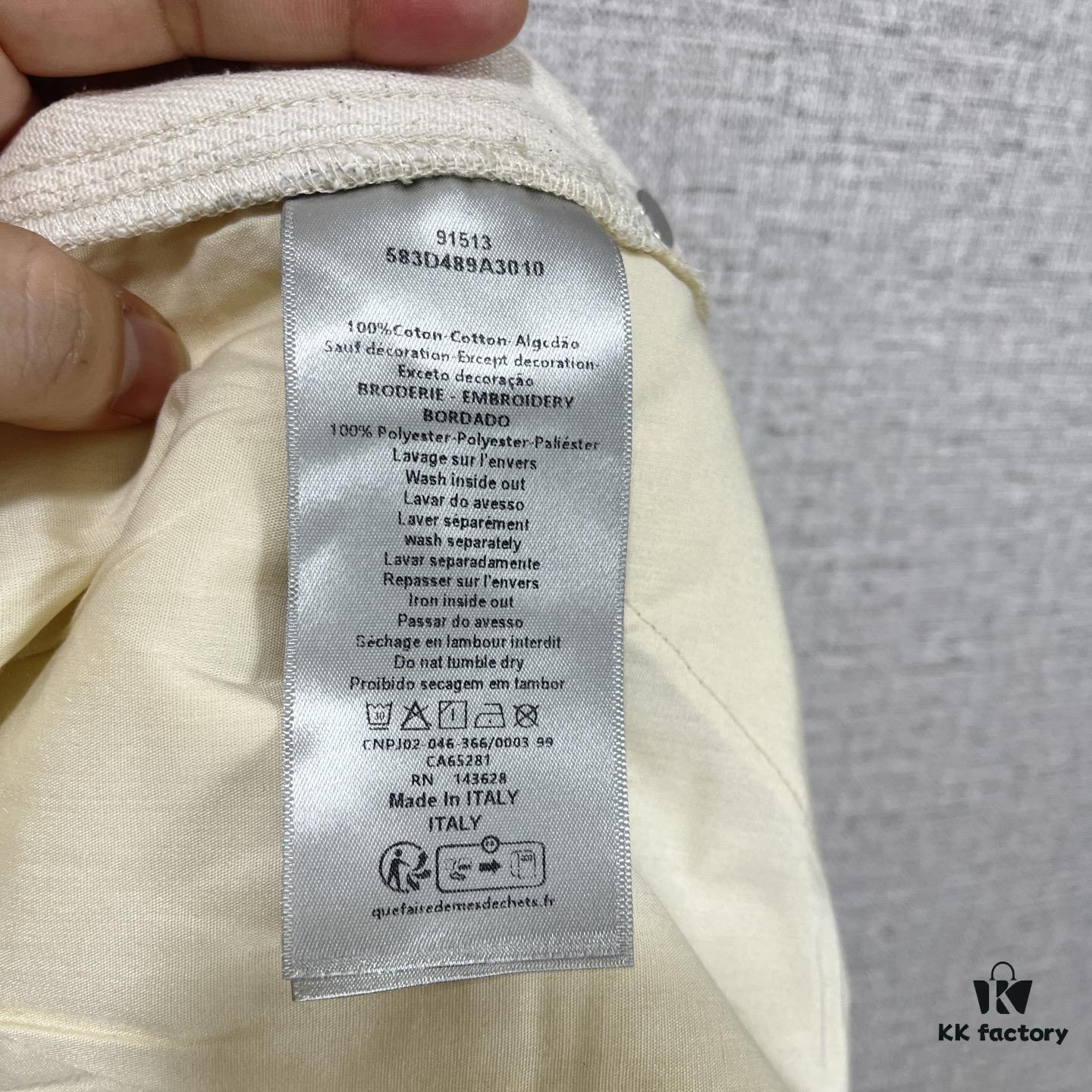 Christian Dior 25SS Spring New Arrival Canvas Striped Trousers