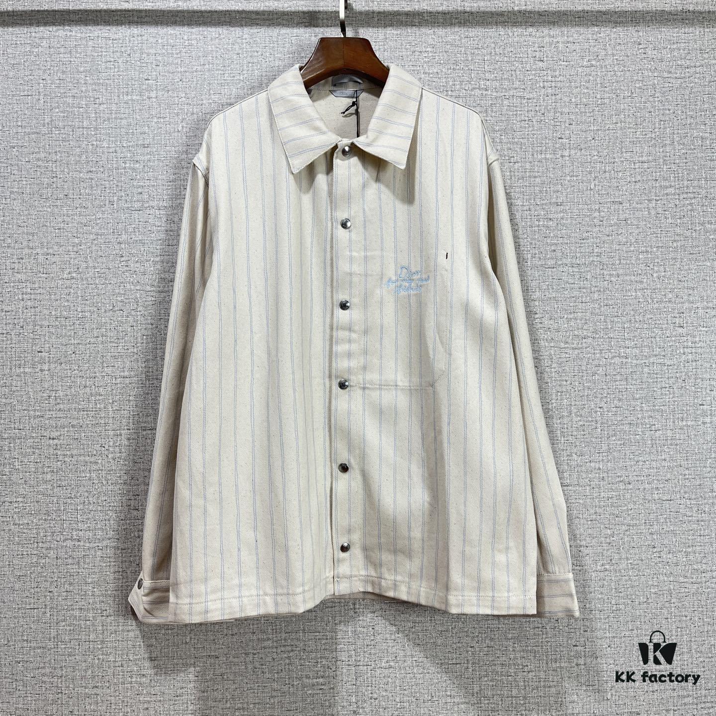 Christian Dior 25SS Spring New Arrival Striped Long-Sleeve Shirt Jacket