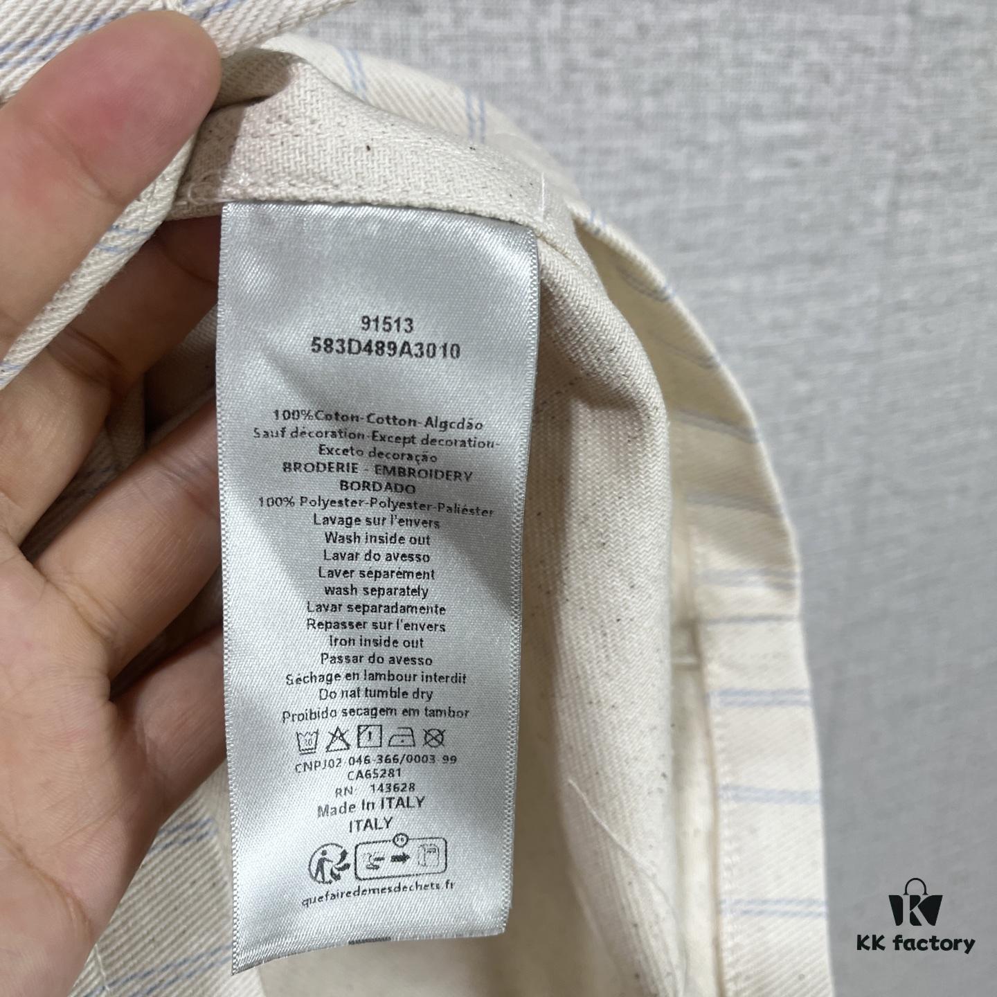 Christian Dior 25SS Spring New Arrival Striped Long-Sleeve Shirt Jacket