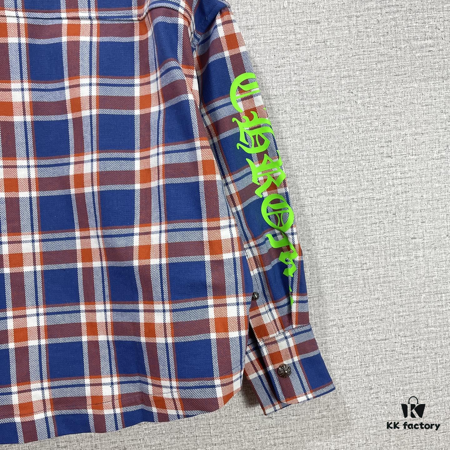 Chrome Hearts 2025 SS Spring/Summer New Arrival Aligned Plaid Long-Sleeve Button-Down Shirt