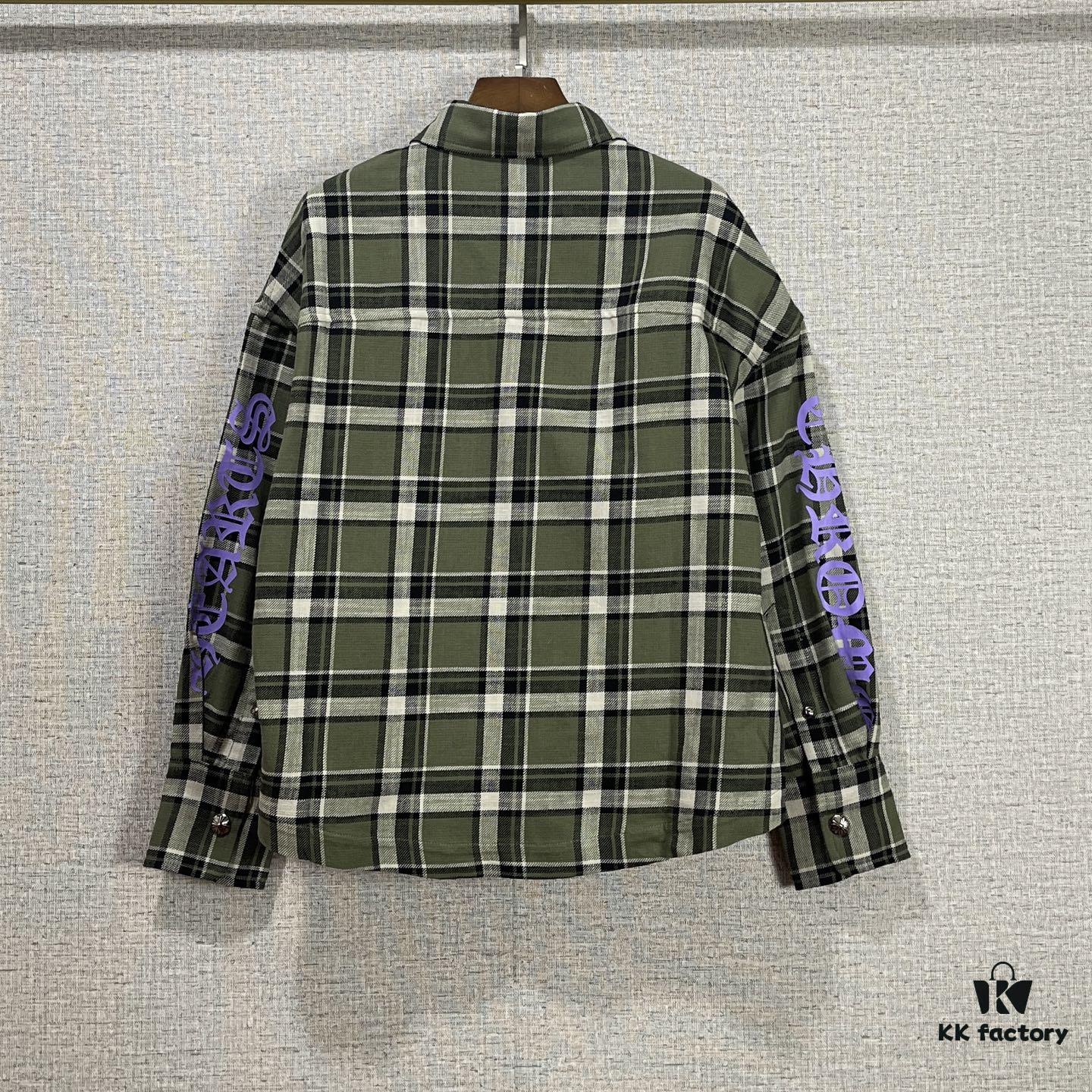 Chrome Hearts 2025 SS Spring Summer New Arrival Aligned Plaid Long Sleeve Button-Down Shirt