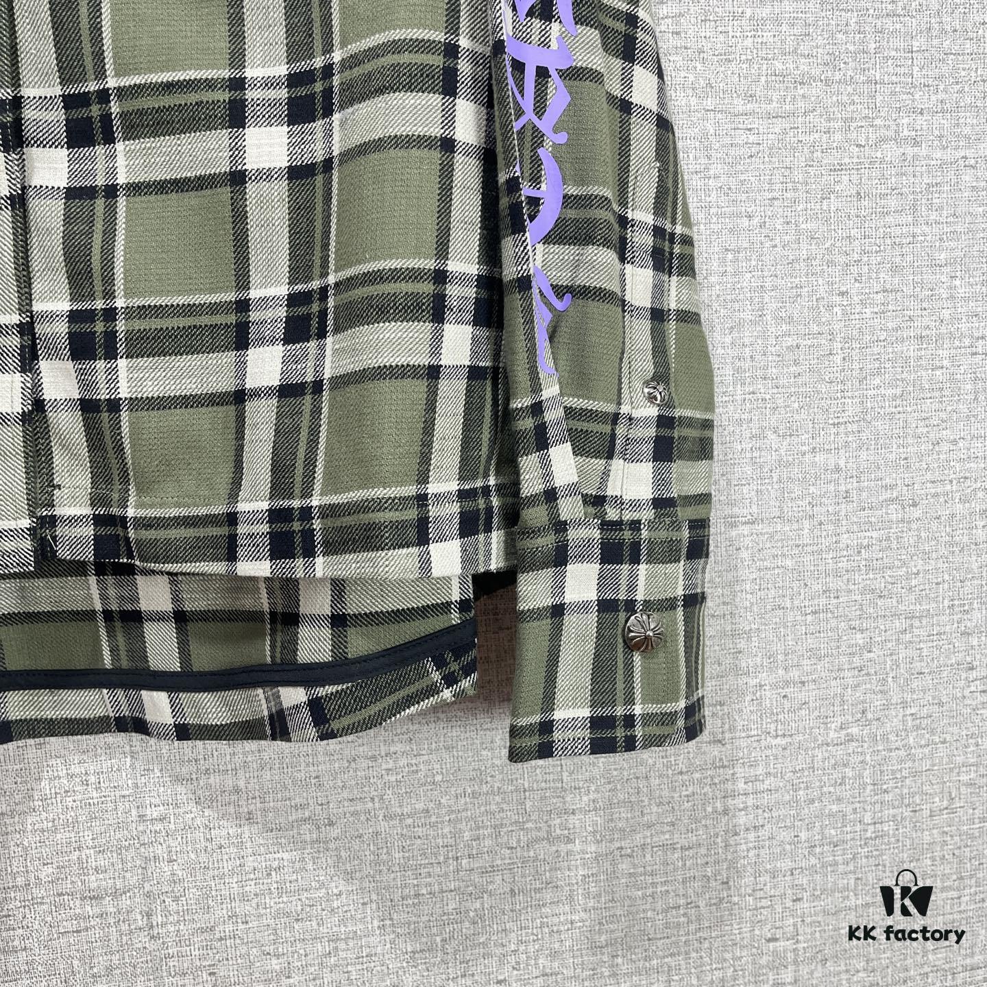 Chrome Hearts 2025 SS Spring Summer New Arrival Aligned Plaid Long Sleeve Button-Down Shirt