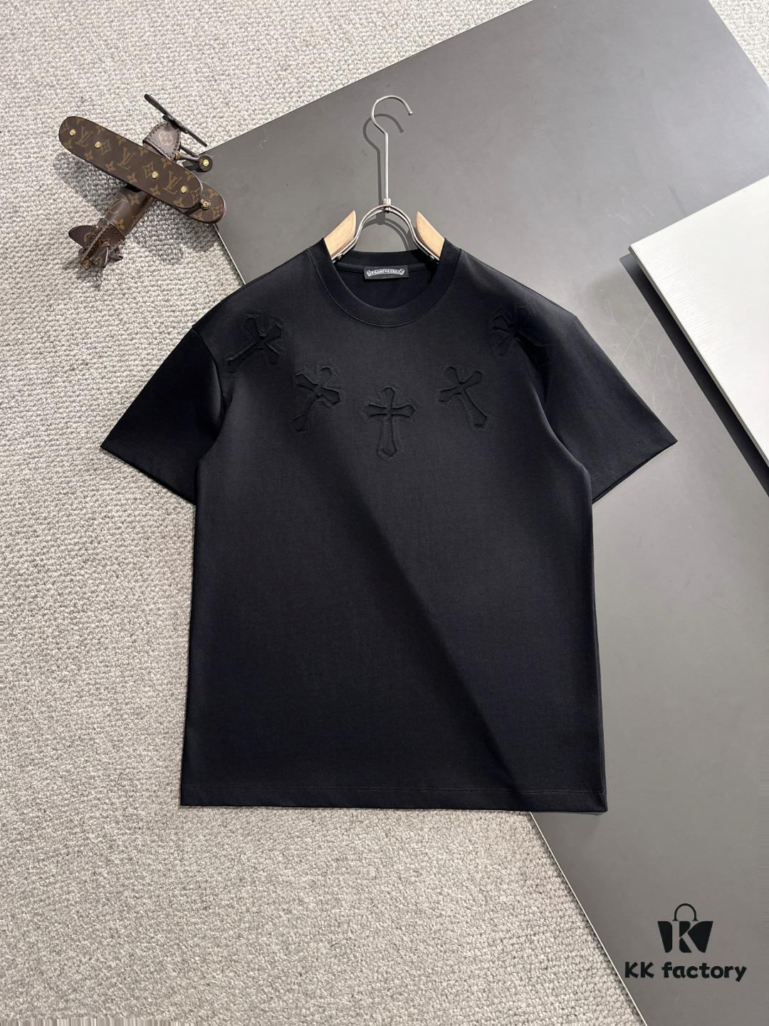 Chrome Hearts 2025 Spring Collection New Arrival (Premium Quality, Not Standard Stock) - Heavyweight 260g High-Density Short Sleeve Unisex T-Shirt