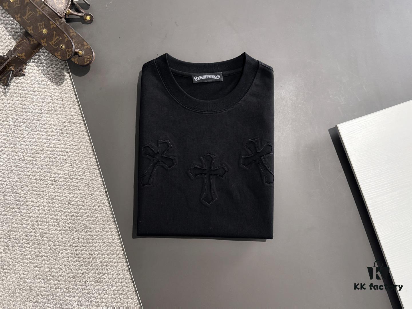 Chrome Hearts 2025 Spring Collection New Arrival (Premium Quality, Not Standard Stock) - Heavyweight 260g High-Density Short Sleeve Unisex T-Shirt