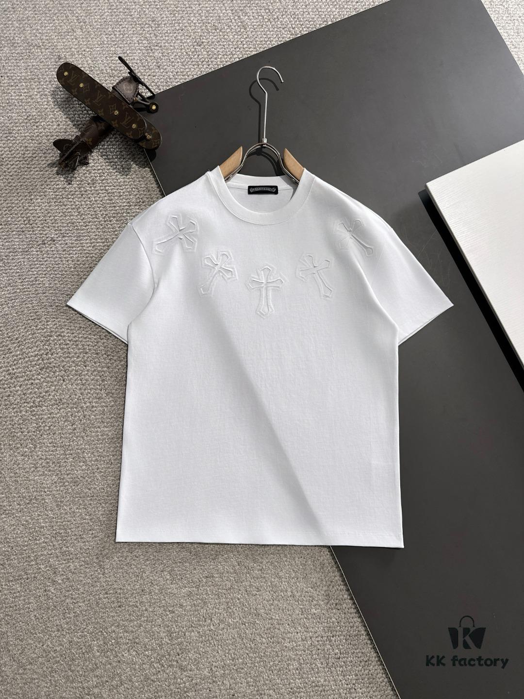 Chrome Hearts 2025 Spring Collection Heavyweight 260g High-Density Short Sleeve T-Shirt, Exclusive Runway Unisex Design