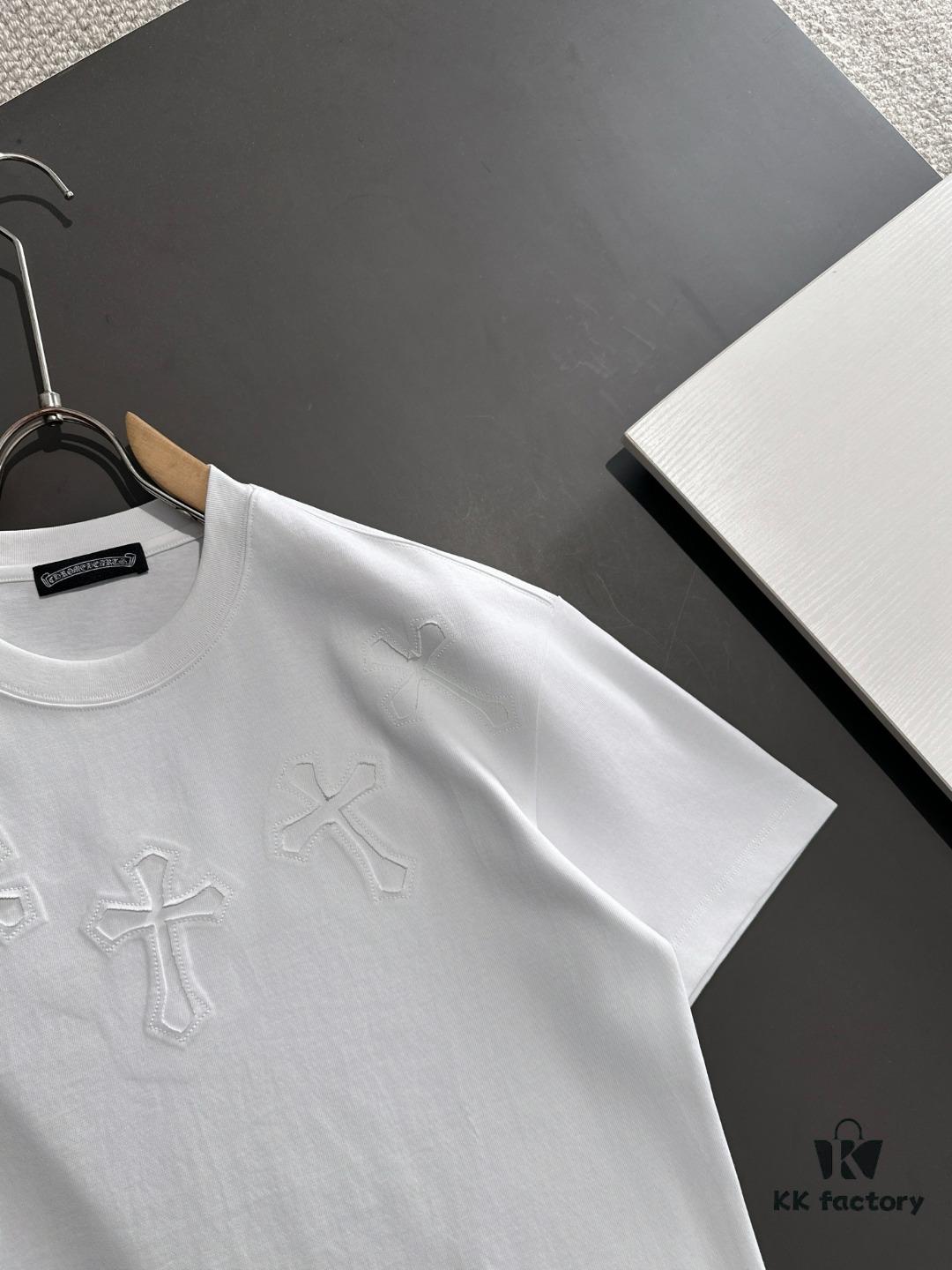 Chrome Hearts 2025 Spring Collection Heavyweight 260g High-Density Short Sleeve T-Shirt, Exclusive Runway Unisex Design